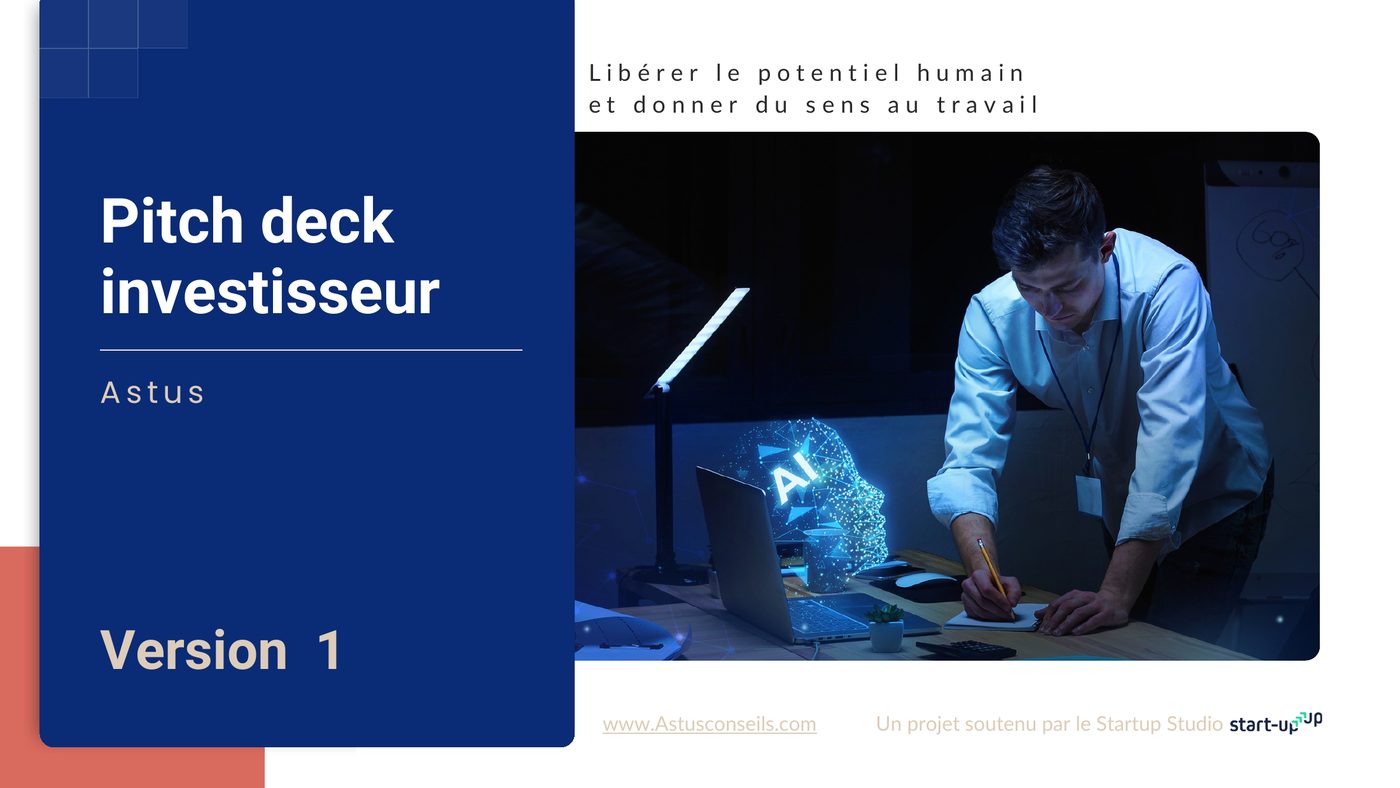 Couverture du pitch deck investisseur Astus