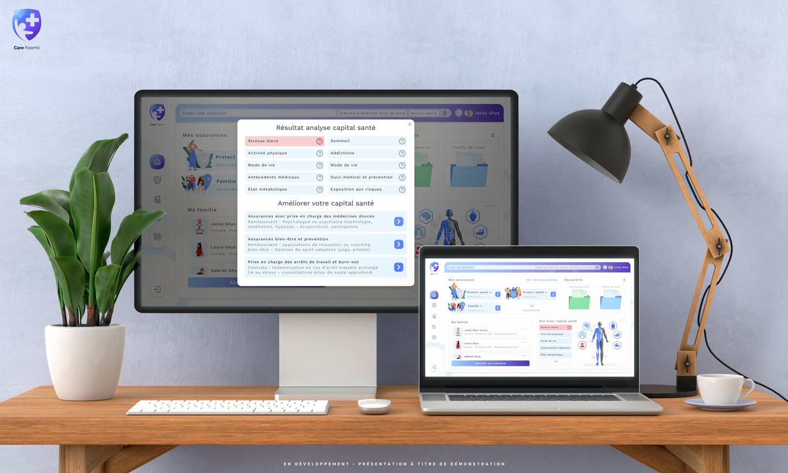 Care Foormi — identité et interface