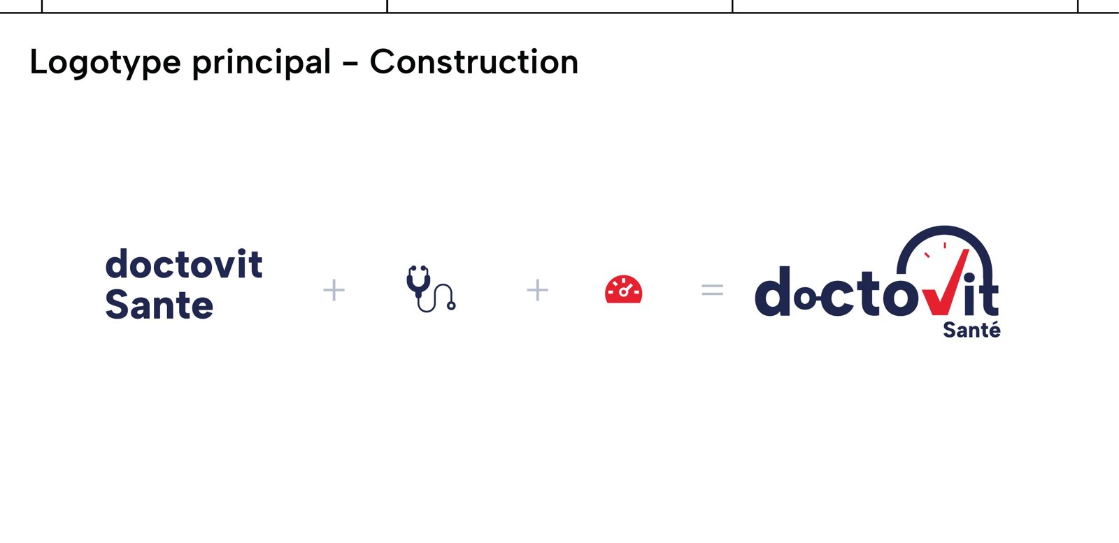 Construction du logo Doctovit Santé