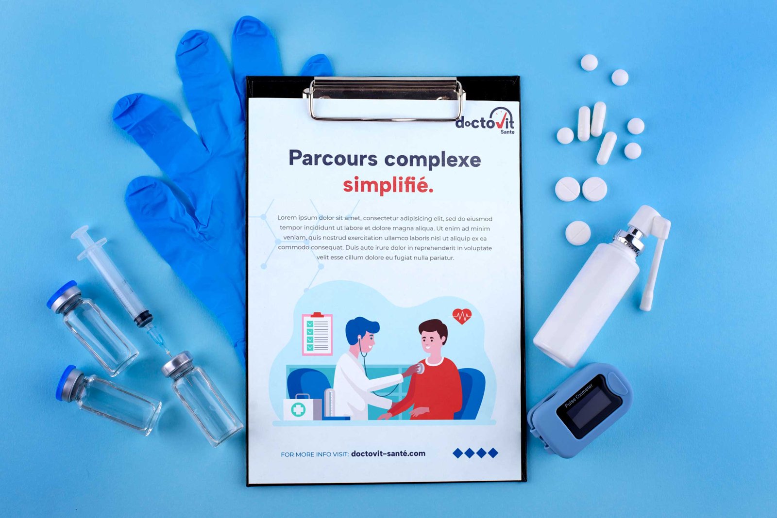 Flyer Doctovit Santé, parcours complexe simplifié