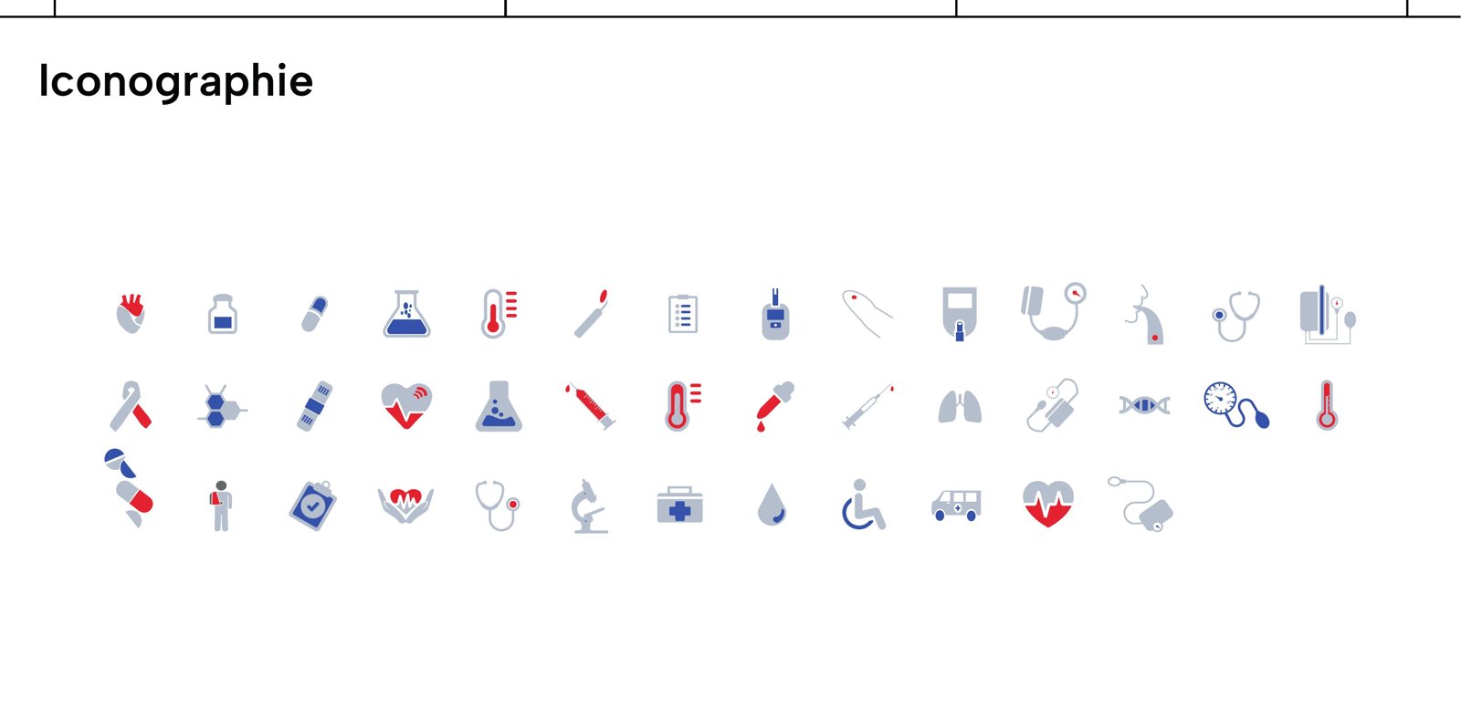 Jeu d'icônes médicales Doctovit Santé