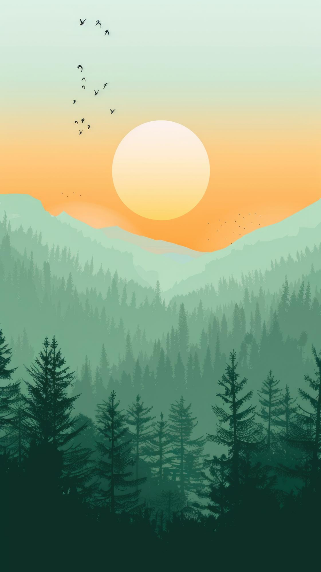 Biome nature — forêts, mousse, lumière verte