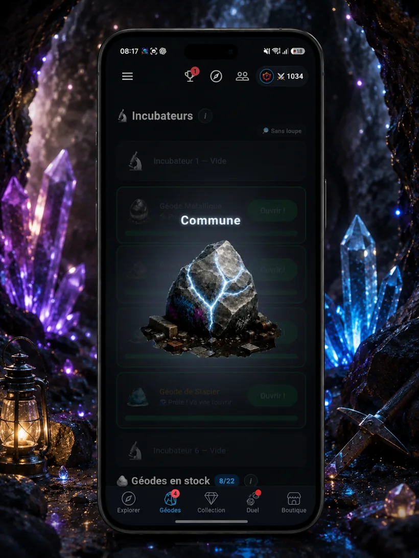 Geode GoFind, visuel géode