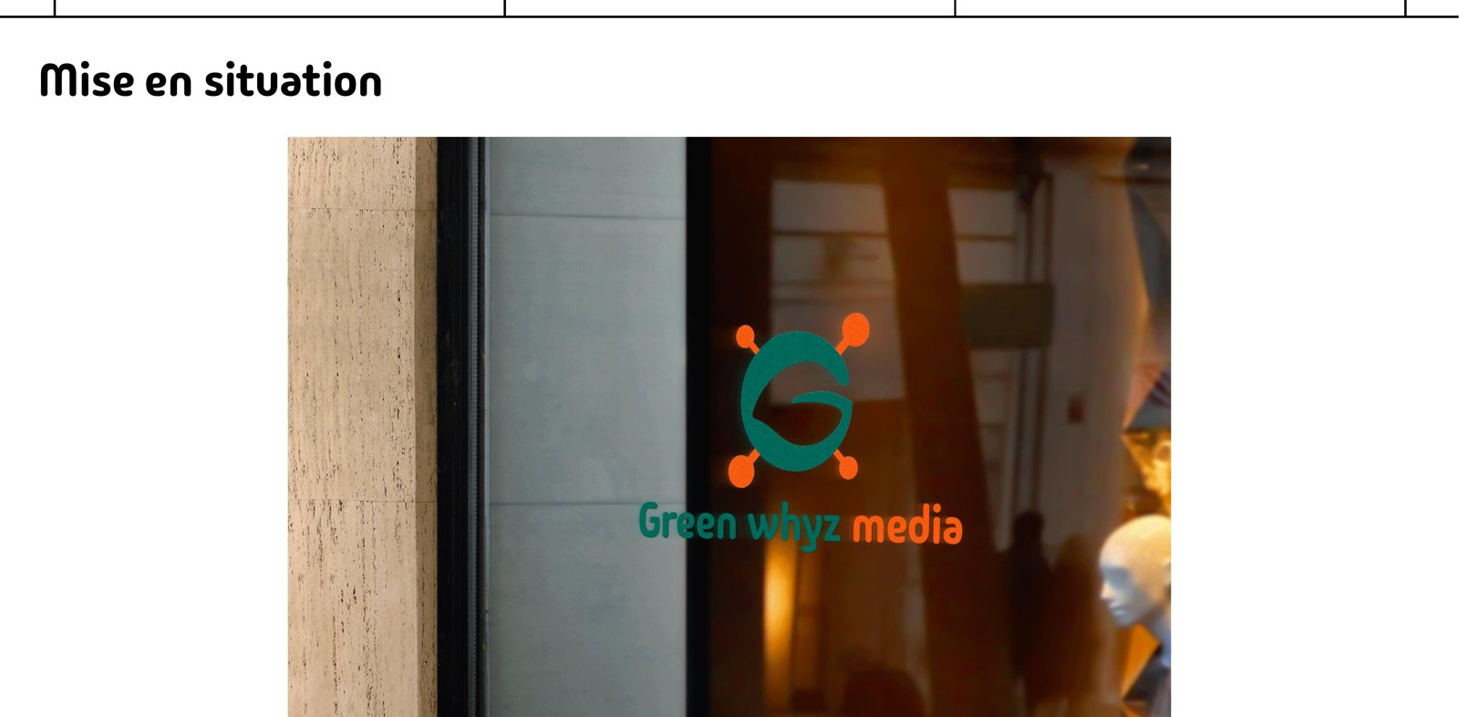 Vitrine signée Green Whyz Media