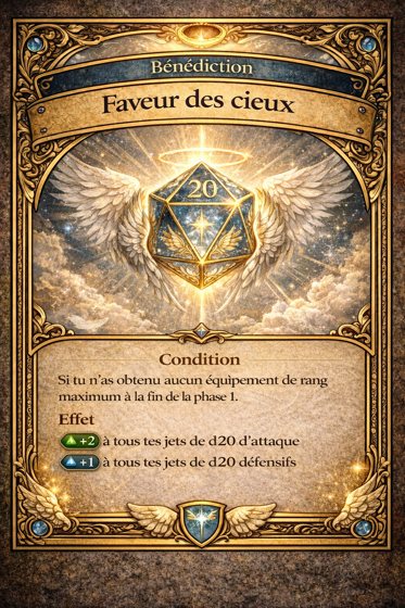 Carte Bénédictions du jeu