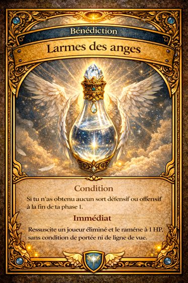 Carte Bénédictions du jeu