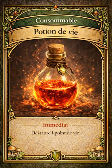 Carte Consommables du jeu