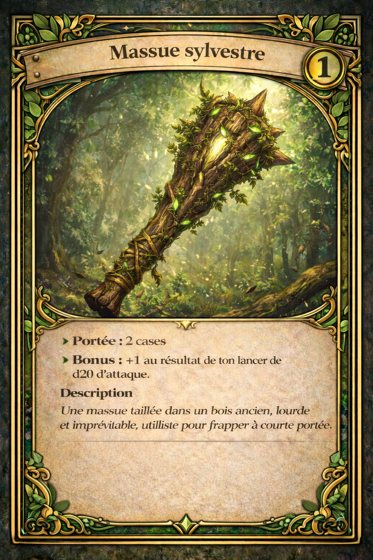Carte Arme de la classe Druide