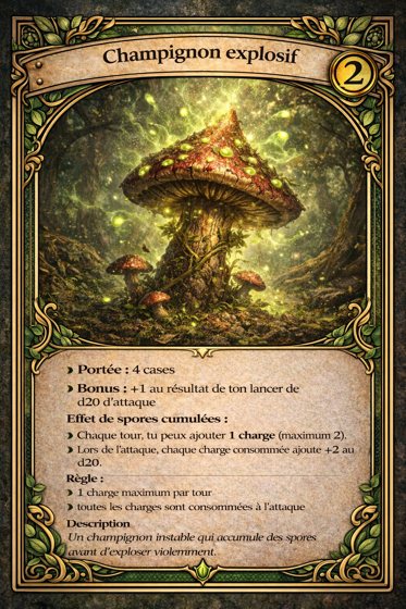 Carte Arme de la classe Druide