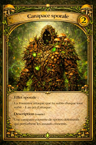 Carte Armure de la classe Druide