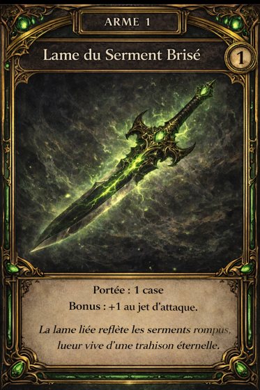 Carte Arme de la classe Hexablade