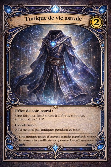 Carte Armure de la classe Mage