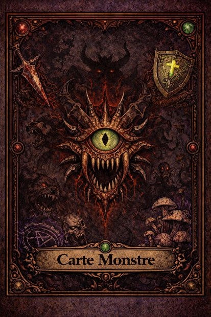 Dos de carte monstre