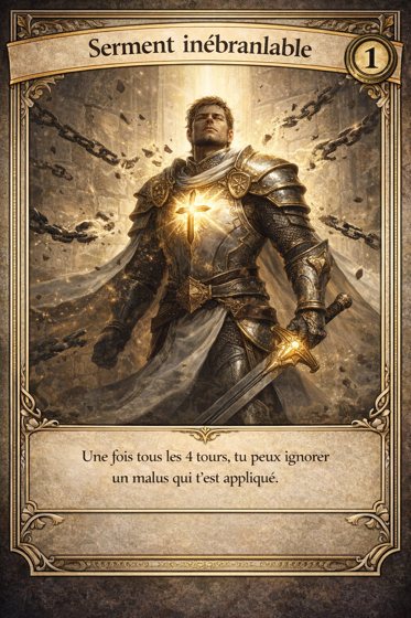 Carte Passif de la classe Paladin