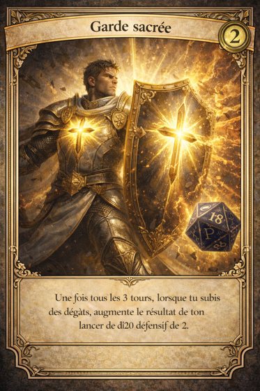 Carte Passif de la classe Paladin
