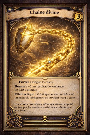 Carte Arme de la classe Paladin