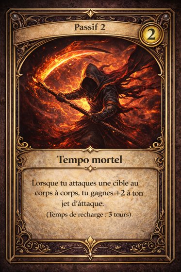 Carte Passif de la classe Reaper