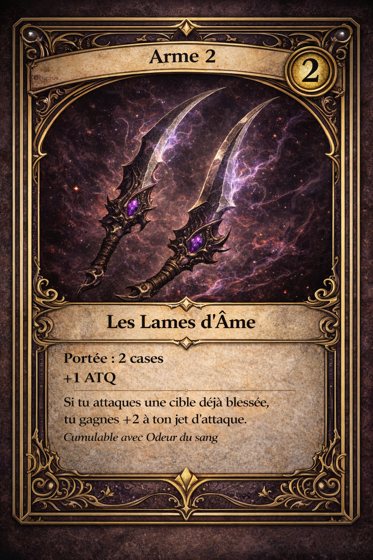 Carte Arme de la classe Reaper