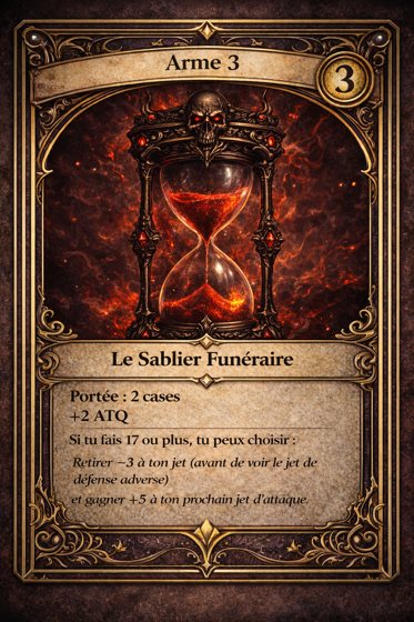 Carte Arme de la classe Reaper
