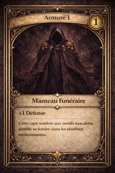 Carte Armure de la classe Reaper