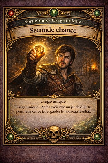 Carte Sorts offensifs du jeu