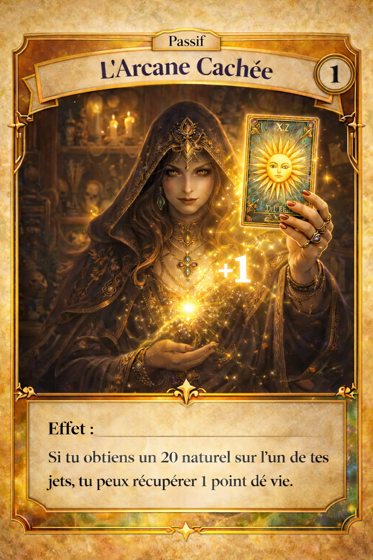 Carte Passif de la classe Taromancienne