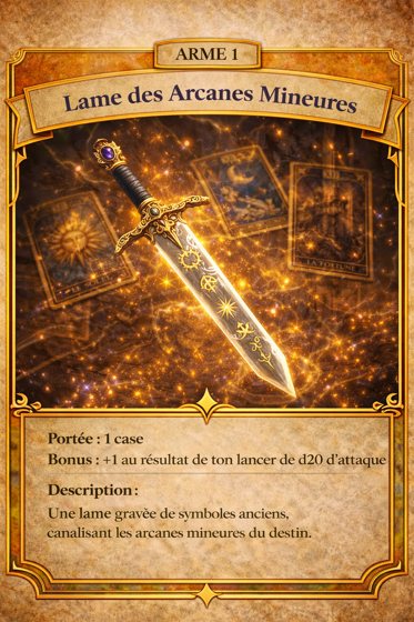 Carte Arme de la classe Taromancienne