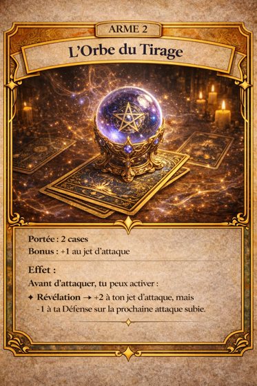 Carte Arme de la classe Taromancienne