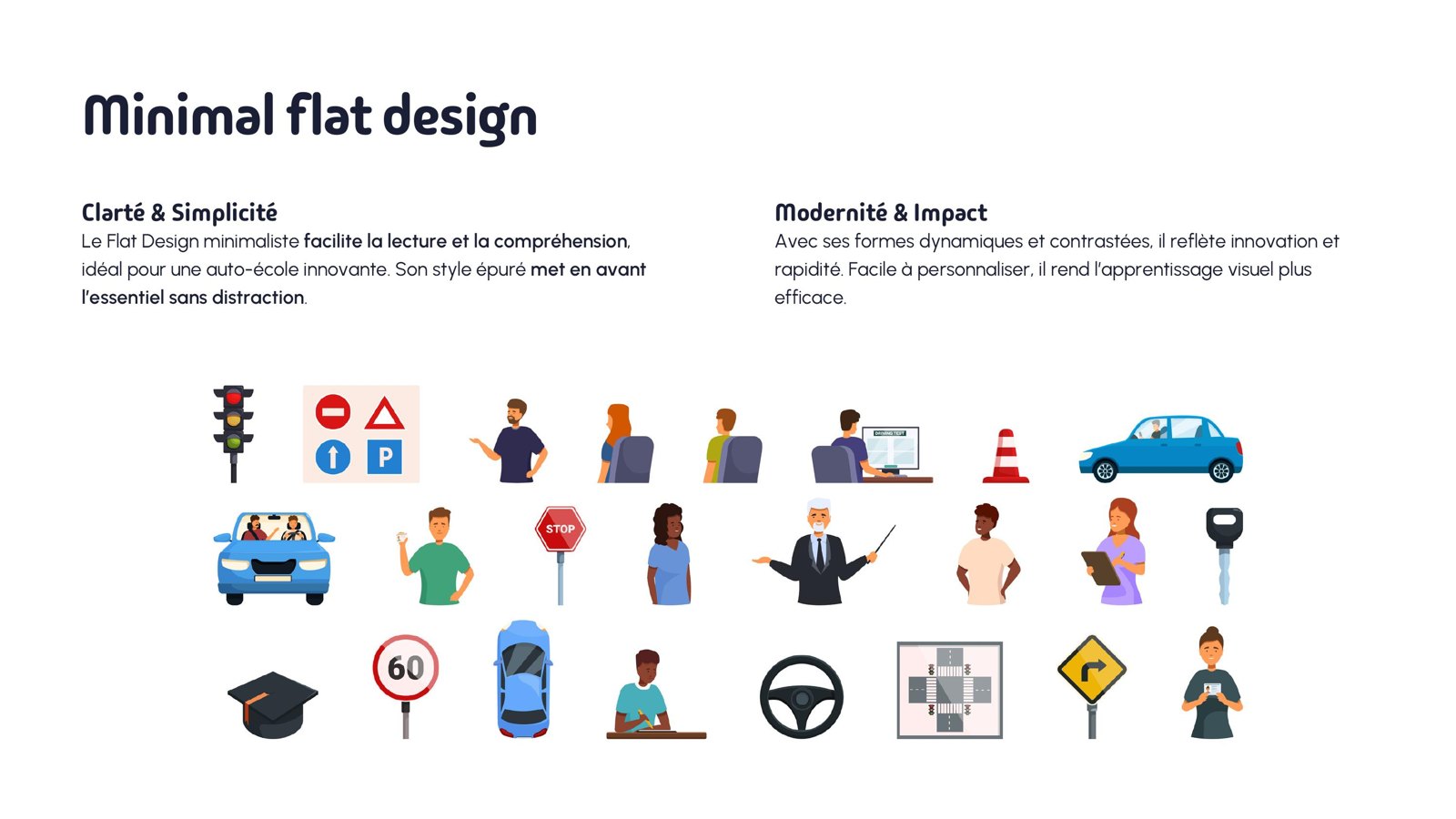 Iconographie flat design Odygo