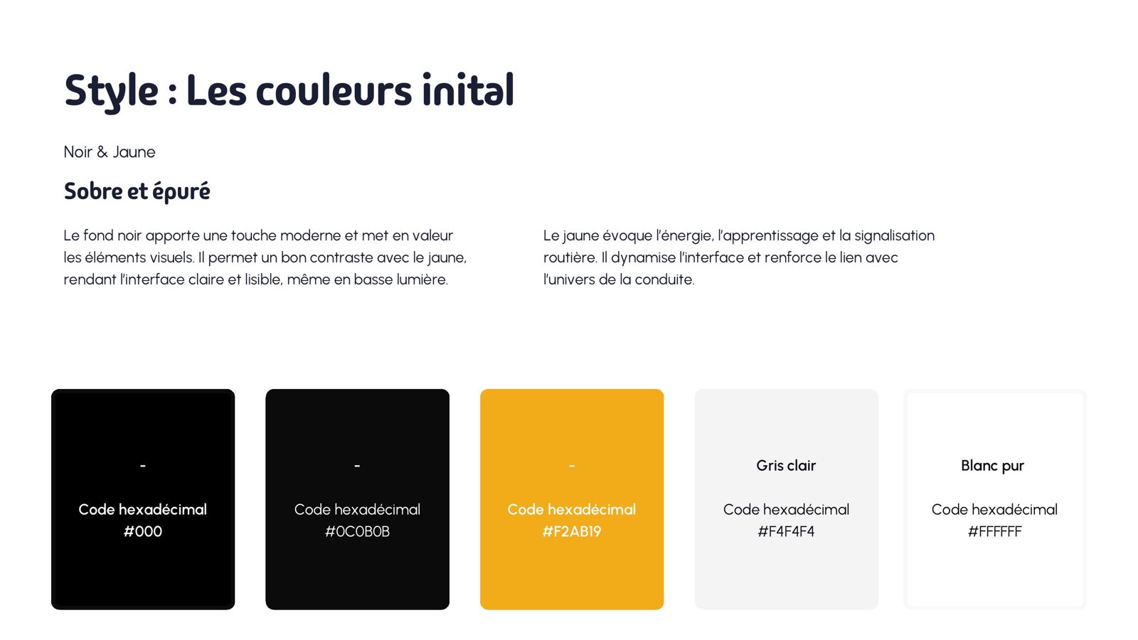 Palette Odygo, noir et jaune