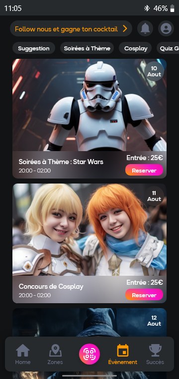 Événements et soirées à thème dans l'app Respawn