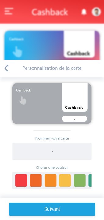 Personnalisation de la carte Walletz